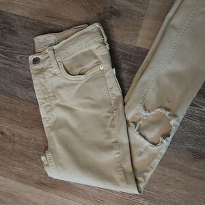 Free People Beige Skinny Jeans - Size 24R